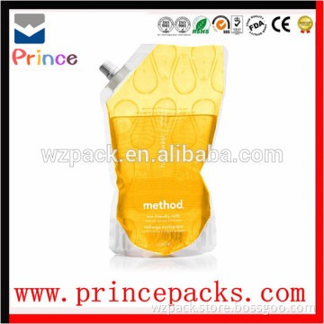 10ml/30ml/60ml/100ml stand up spout pouch for liquid packaging